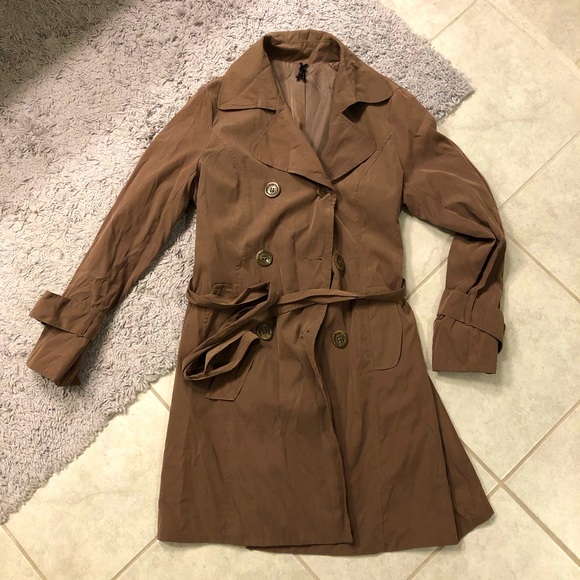 Womens Lapis trench coat size large - Picture 1 of 5
